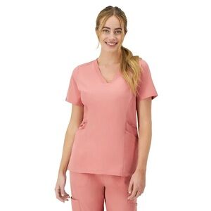 HANES PINK SCRUB TOP